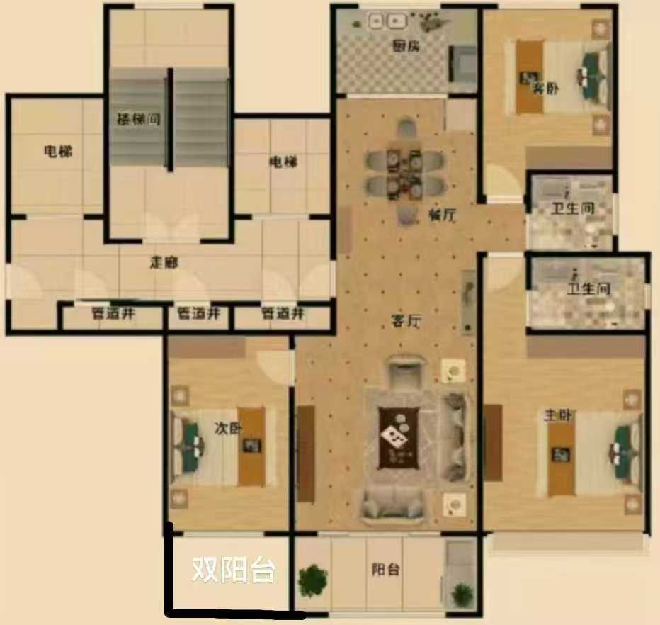 錦華茗邸電梯好樓層146.8平三室兩衛(wèi)63.8萬 錦華茗邸電梯好樓層146.8平三室兩衛(wèi)63.8萬