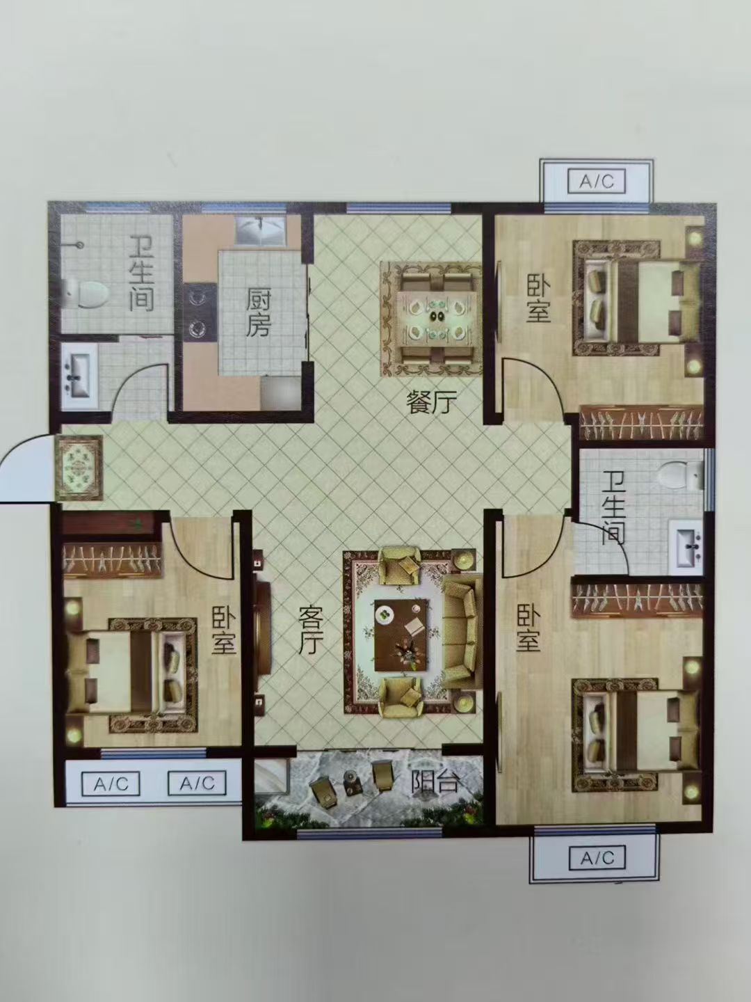 九龍新城二期 電梯洋房3樓104.68平 三室二衛(wèi) 38萬 九龍新城二期 電梯洋房3樓104.68平 三室二衛(wèi) 38萬